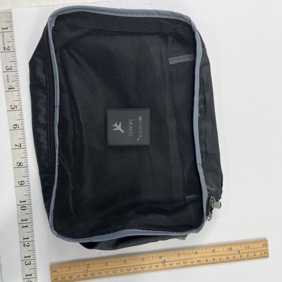 Lightweight Black Travel Packing Cube With Mesh Top & Zipper 12g - Picture 4 of 6